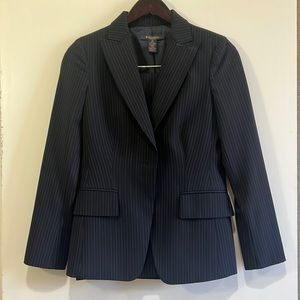 Brooks Brothers navy pinstripe suit (suit jacket and pencil skirt) 0P